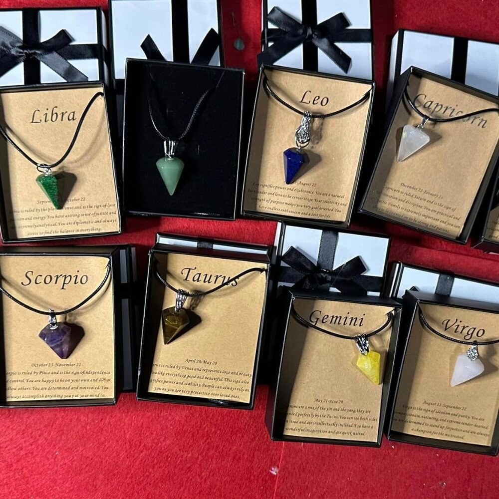 Zodiac Pendulum Necklaces